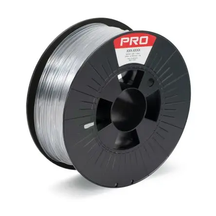 Produktfoto 1 von RS PRO PET-G 3D-Drucker Filament zur Verwendung mit Gängige Desktop-3D-Drucker, Klar, 2.85 mm, Fused Deposition