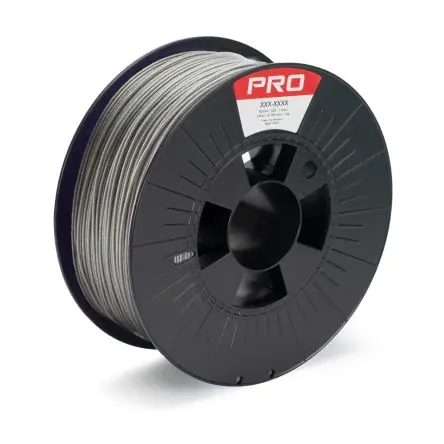 Produktfoto 1 von RS PRO PLA 3D-Drucker Filament zur Verwendung mit Gängige Desktop-3D-Drucker, Silber, 1.75 mm, Fused Deposition