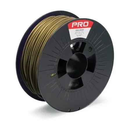 Produktfoto 1 von RS PRO PLA 3D-Drucker Filament zur Verwendung mit Gängige Desktop-3D-Drucker, Gold, 2.85 mm, Fused Deposition Modelling