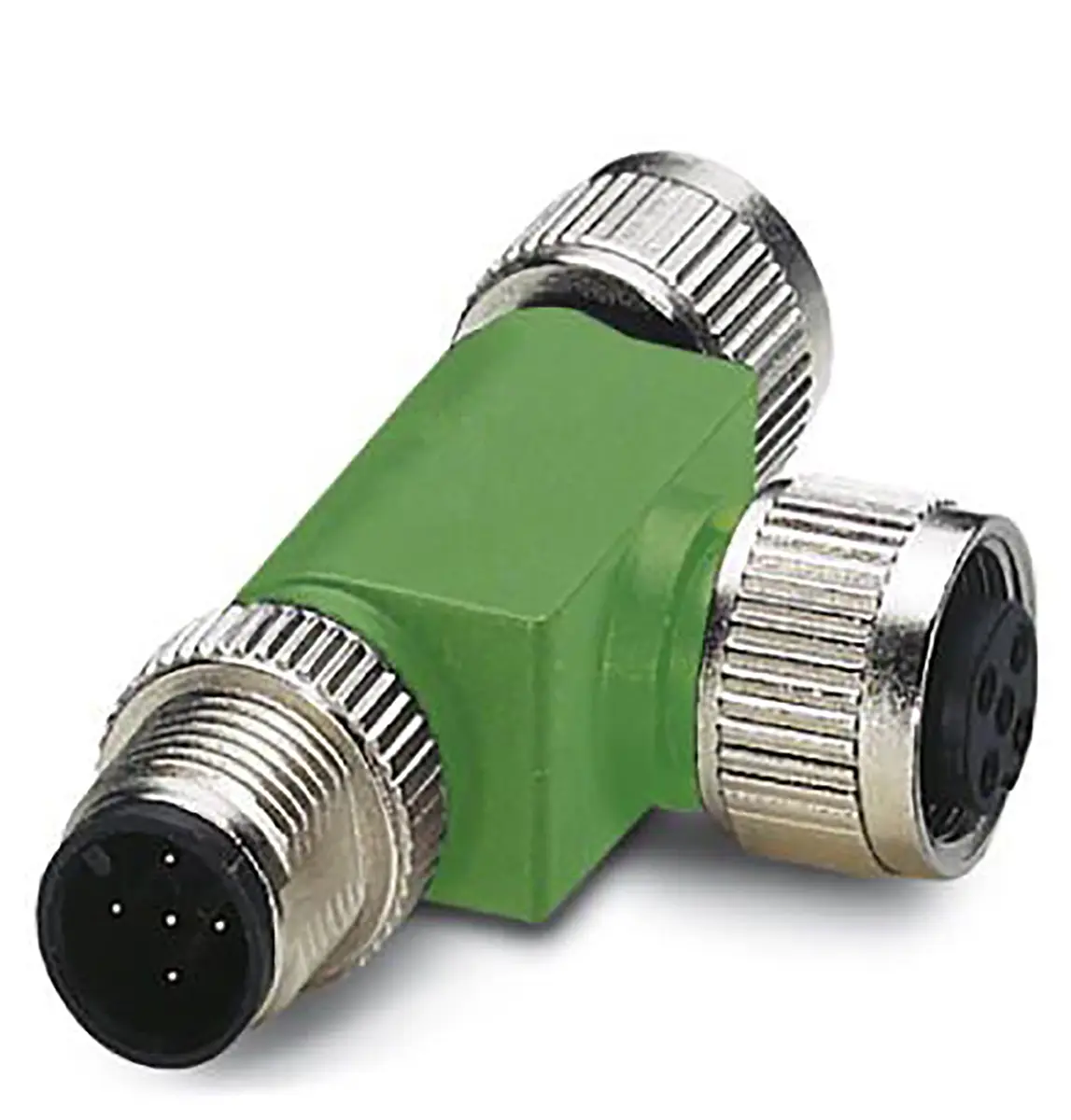 Produktfoto 1 von Phoenix Contact, Gerade SAC Rundsteckverbinder Adapter 5 M12, IP65, IP40 Stecker 5 M12 Stecker