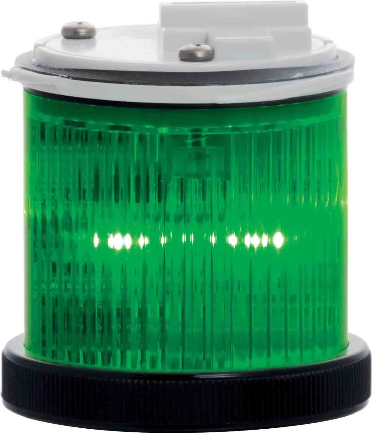 Produktfoto 1 von RS PRO Signalleuchte Blink-Licht Grün, 24 V ac/dc, 55mm x 50mm