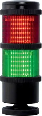 RS PRO LED Signalturm 2-stufig Linse Grün, Rot 240V ac/dc Dauer Ring 200 mm Multifunktion