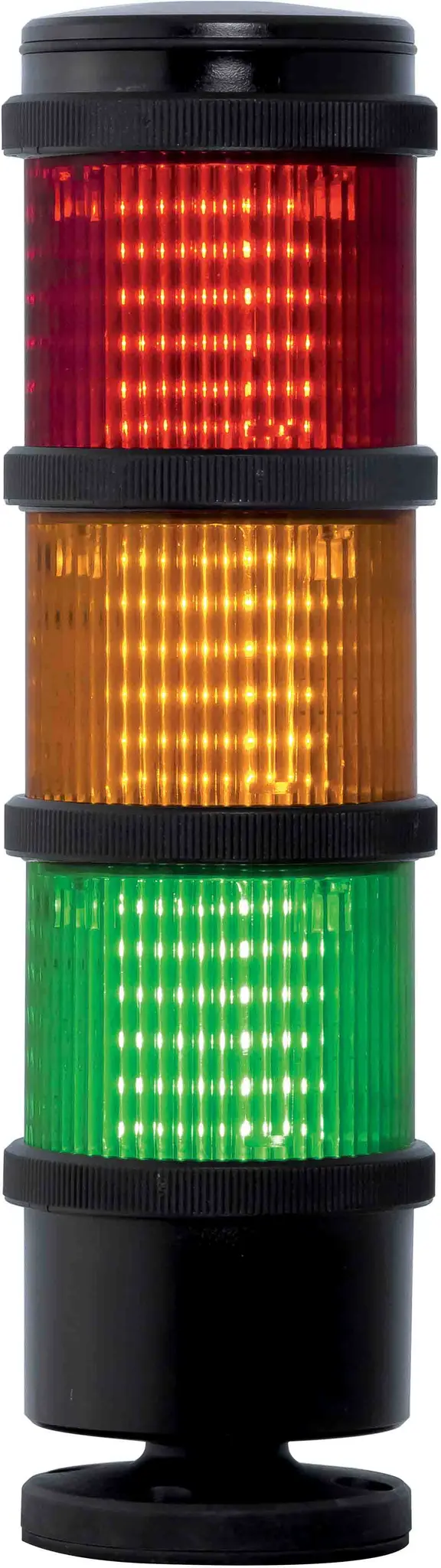 Produktfoto 1 von RS PRO LED Signalturm Linse Rot/Grün/Gelb Dauer 262mm