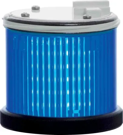 Produktfoto 1 von RS PRO LED Signalleuchte Filament/Warnsummer, Dauer-Licht 24V ac/dc Blau Wechselstrom/Gleichstrom IP66, 75 mm x 59 mm