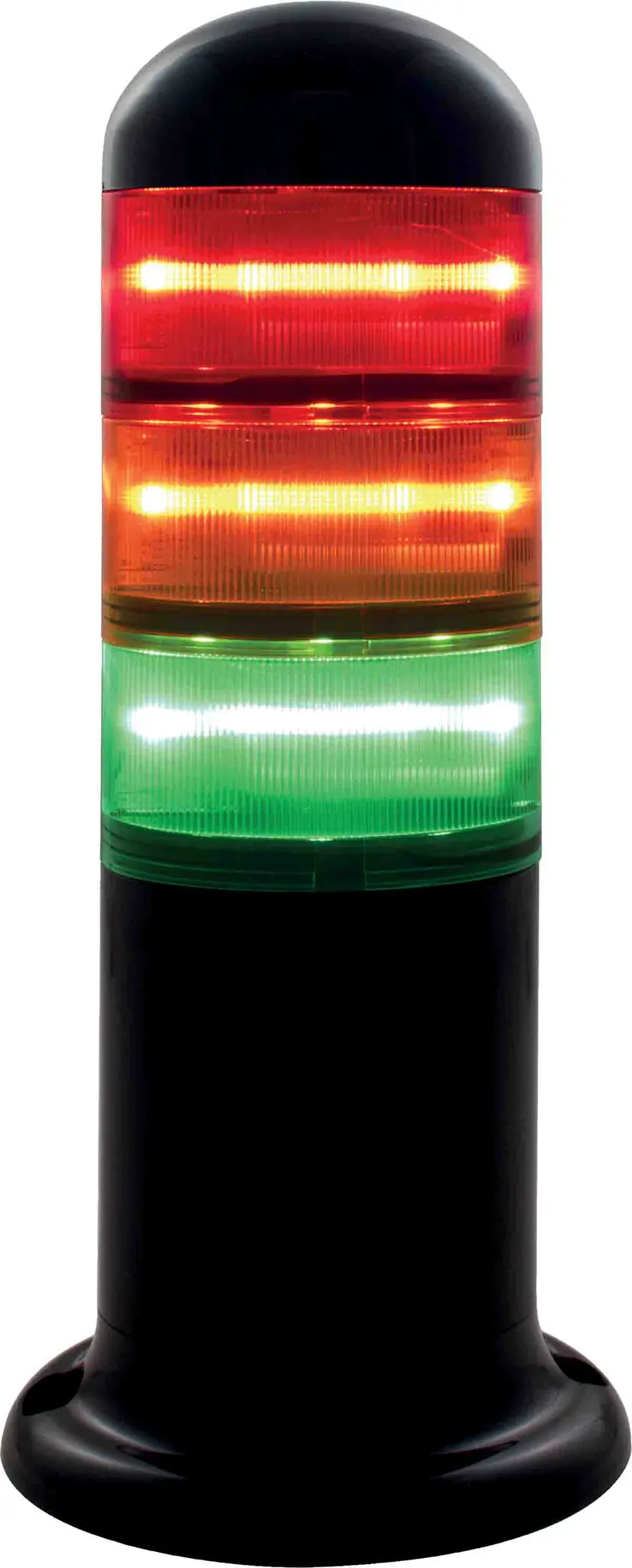 Produktfoto 1 von RS PRO LED Signalturm Linse Rot/Grün/Gelb Dauer 228mm