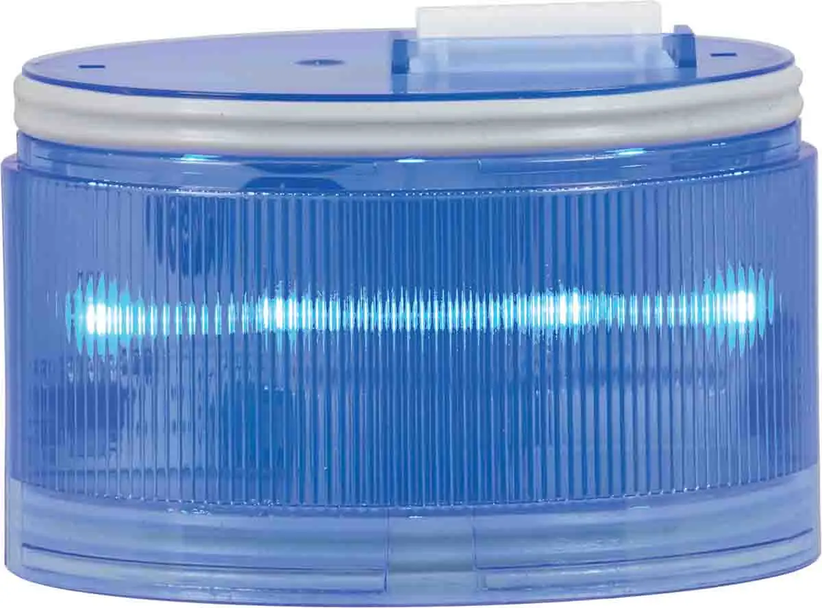 Produktfoto 1 von RS PRO Blitzleuchte Blink-Licht Blau, 24 V ac/dc, 240 V ac, 70mm x 43mm