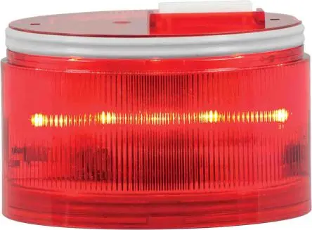 Produktfoto 1 von RS PRO LED Blitzlichtelement Filament/Warnsummer, Dauer-Licht 240V ac/dc Rot Wechselstrom/Gleichstrom IP66, 70 mm x 43