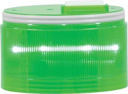 RS PRO LED Blitzlichtelement Dauer, Filament/Warnsummer-Licht 240V ac/dc Grün Wechselstrom/Gleichstrom IP66, 70 mm x 43