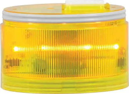 RS PRO LED Blitzlichtelement Filament/Warnsummer, Dauer-Licht 240V ac/dc Gelb Wechselstrom/Gleichstrom IP66, 70 mm x 43