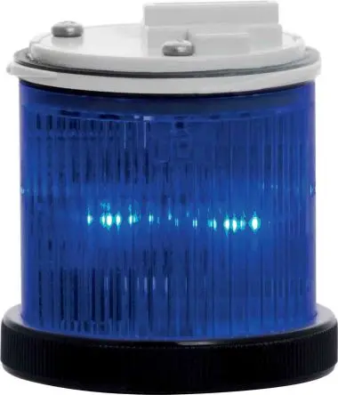 Produktfoto 1 von RS PRO LED Signalleuchte Dauer, Filament/Warnsummer-Licht 24V ac/dc Blau Wechselstrom/Gleichstrom IP66, 55 mm x 50 mm