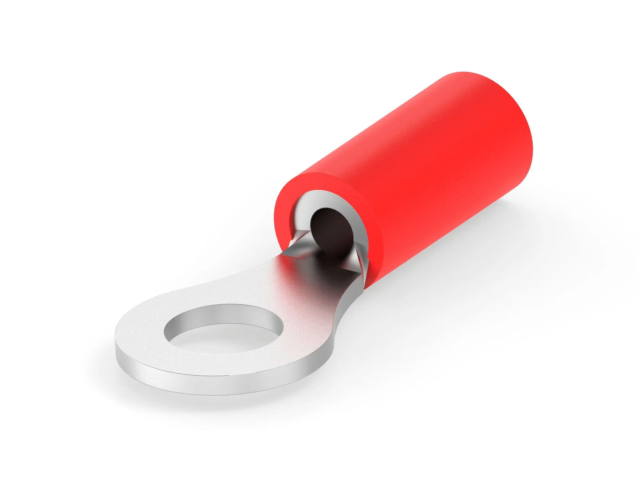 Produktfoto 1 von TE Connectivity PLASTI-GRIP Ringkabelschuh, Isoliert 22 AWG, Vinyl, Rot, 16 AWG max.AWG, aussen ø 7.92 mm, innen ø 4.34
