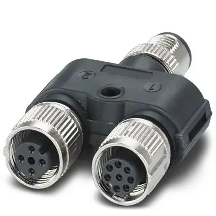 Produktfoto 1 von Phoenix Contact, Gerade PSR-CT Rundsteckverbinder Adapter 8 M12, IP67, IP65 Stecker 8 M12