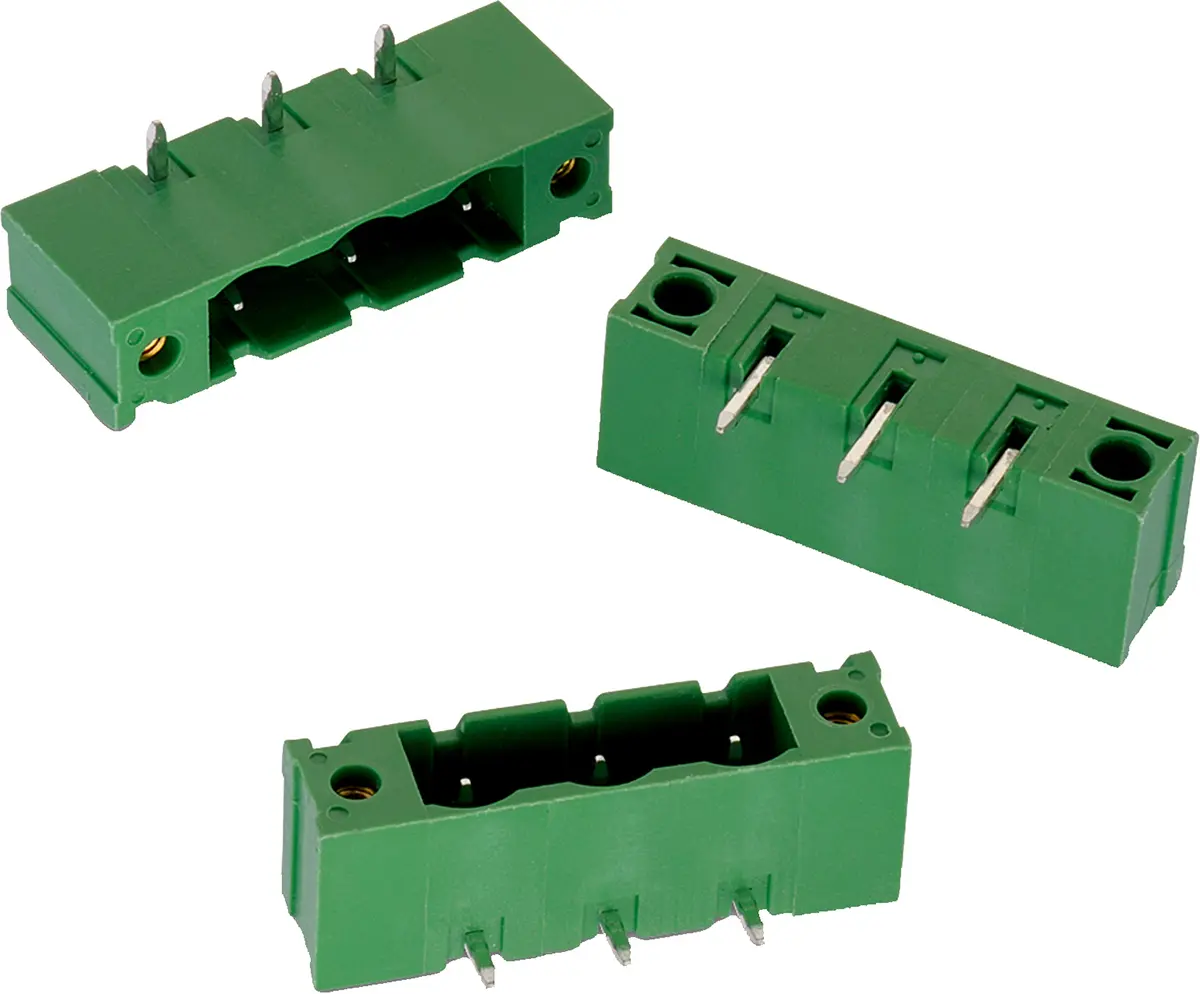 Produktfoto 1 von Wurth Elektronik WR-TBL Steckbarer Klemmenblock Header 3-Kontakte 7.62mm-Raster Gerade