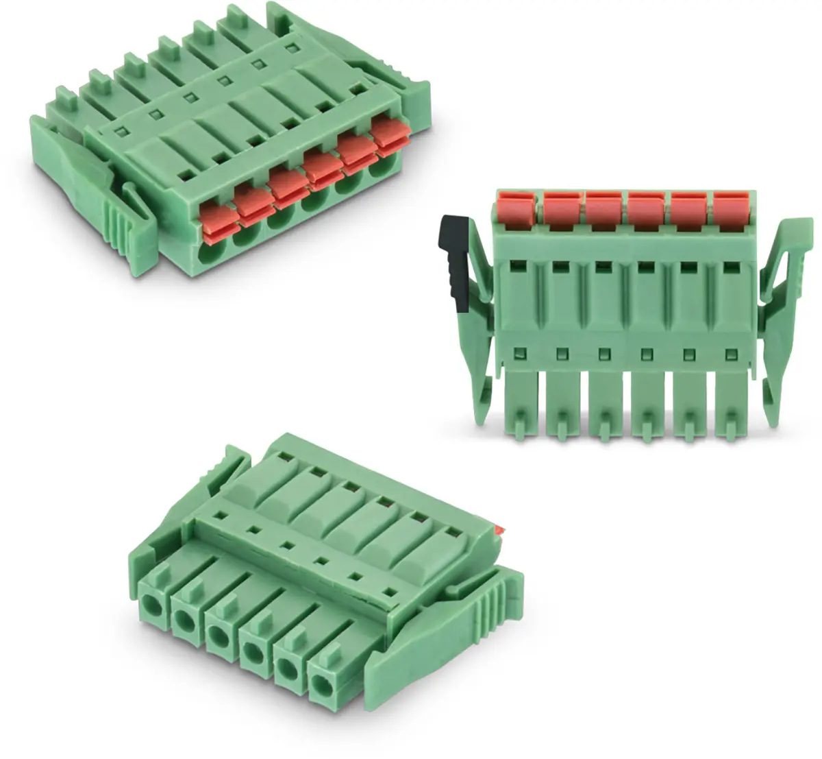 Produktfoto 1 von Wurth Elektronik 3041 Pluggable Terminal Block Vertikal, 3-polig / 1-reihig, Raster 3.5 mm
