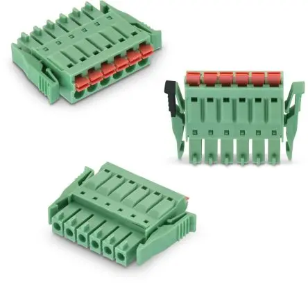 Produktfoto 1 von Wurth Elektronik 3041 Leiterplattensteckverbinder Vertikal, 6-polig / 1-reihig, Raster 3.5 mm