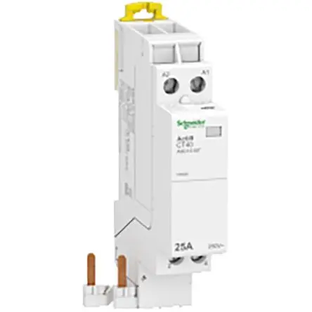 Produktfoto 1 von Schneider Electric Acti9 Schütz 230V ac-Spule, 2-polig, 250V ac / 25 A 230V ac 3 W 2 Schließer Steuerschaltkreis