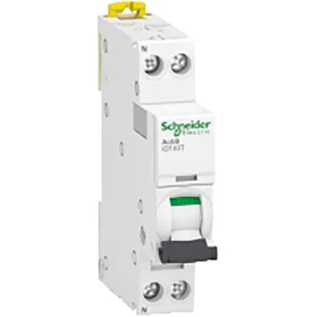 Produktfoto 1 von Schneider Electric Acti9 iDT40T Miniaturüberlastschalter Typ B, Pol 1-polig 10A, Abschaltvermögen 4.5 kA Acti9