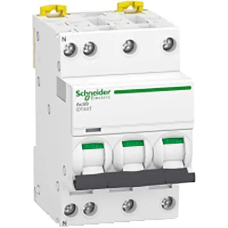 Produktfoto 1 von Schneider Electric Acti9 iDT40T Miniaturüberlastschalter Typ C, Pol 3-polig 32A, Abschaltvermögen 4.5 kA Acti9