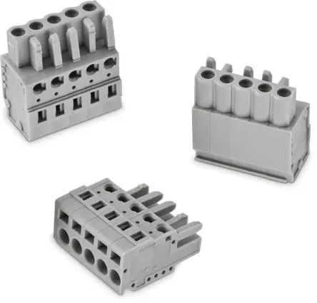 Produktfoto 1 von Wurth Elektronik 369B Leiterplattensteckverbinder Horizontal, 5-polig / 1-reihig, Raster 5 mm