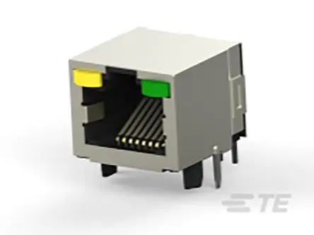 Produktfoto 1 von TE Connectivity 6116075 Stecker Cat.5 RJ45-Steckverbinder, 2-Port 8-polig Abgeschirmt Platine gewinkelt