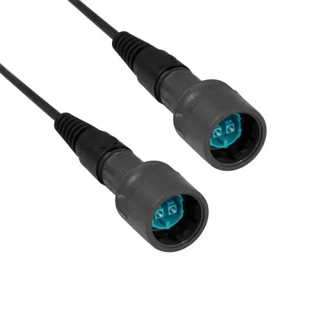 Produktfoto 1 von Bulgin 6000 LWL-Kabel 5 m, Polyolefin Aqua 125 μm