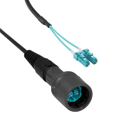 Produktfoto 1 von Bulgin 6000 LWL-Kabel 5 m, Polyolefin Aqua 125 μm