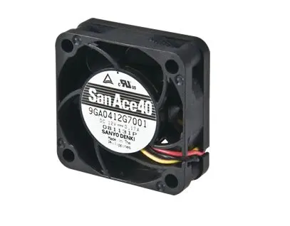 Produktfoto 1 von Sanyo Denki 9GA DC-Axiallüfter, Kugellager, 12 V dc / 2.04W, 40 x 40 x 15mm, 13100U/min, 21.6m³/h