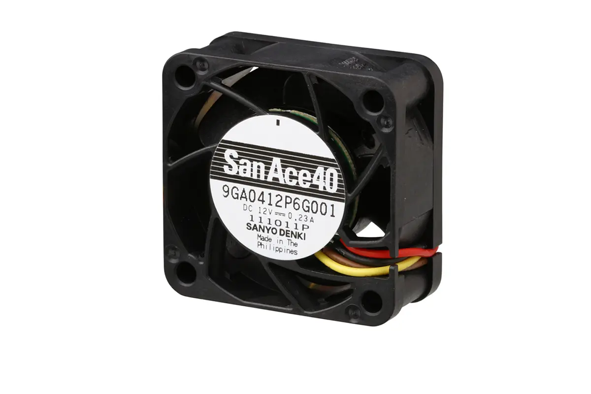 Produktfoto 1 von Sanyo Denki 9GA DC-Axiallüfter, Kugellager, 12 V dc / 960mW, 40 x 40 x 20mm, 12.6m³/h