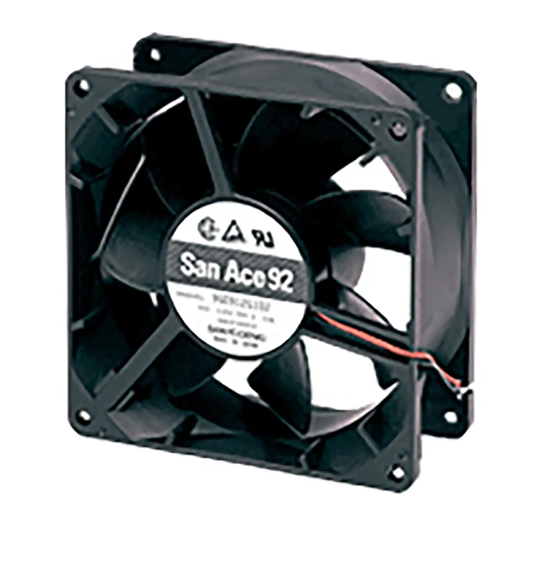 Produktfoto 1 von Sanyo Denki 9G DC-Axiallüfter, Kugellager, 12 V dc / 13.2W, 92 x 92 x 38mm, 186.9m³/h