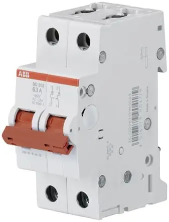 Produktfoto 1 von ABB SD200 Miniaturüberlastschalter, Pol 2-polig 40A 462V ac SD200 131 V dc