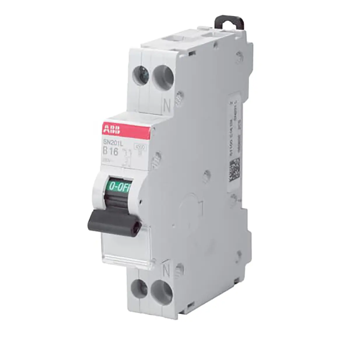 Produktfoto 1 von ABB SN201 Miniaturüberlastschalter Typ C, Pol 1-polig 1 A 230 V ac, Abschaltvermögen 4.5 kA SN201