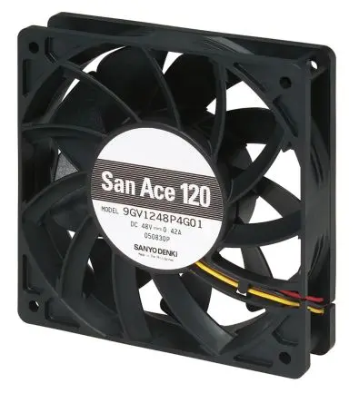 Sanyo Denki 9GV DC-Axiallüfter, Kugellager, 12 V dc / 20.16W, 120 x 120 x 25mm, 290.5m³/h
