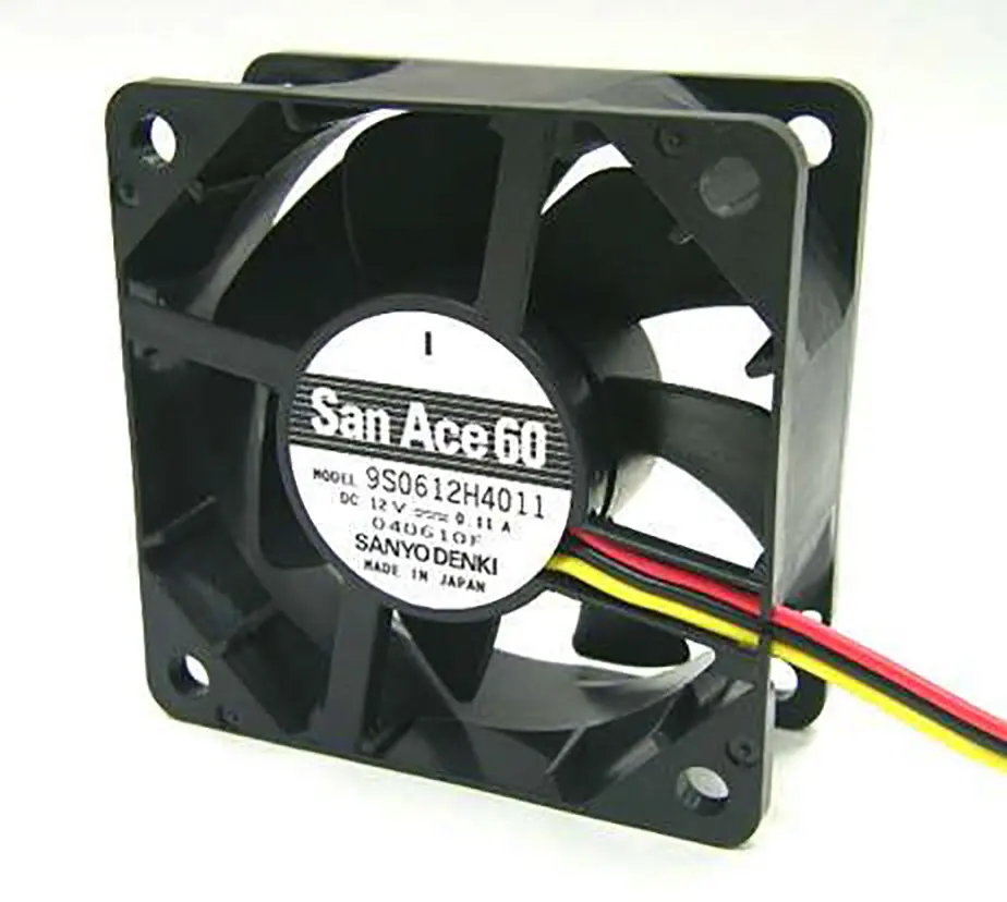 Produktfoto 1 von Sanyo Denki 9S DC-Axiallüfter, Kugellager, 12 V dc / 1.32W, 60 x 60 x 25mm, 34.8m³/h