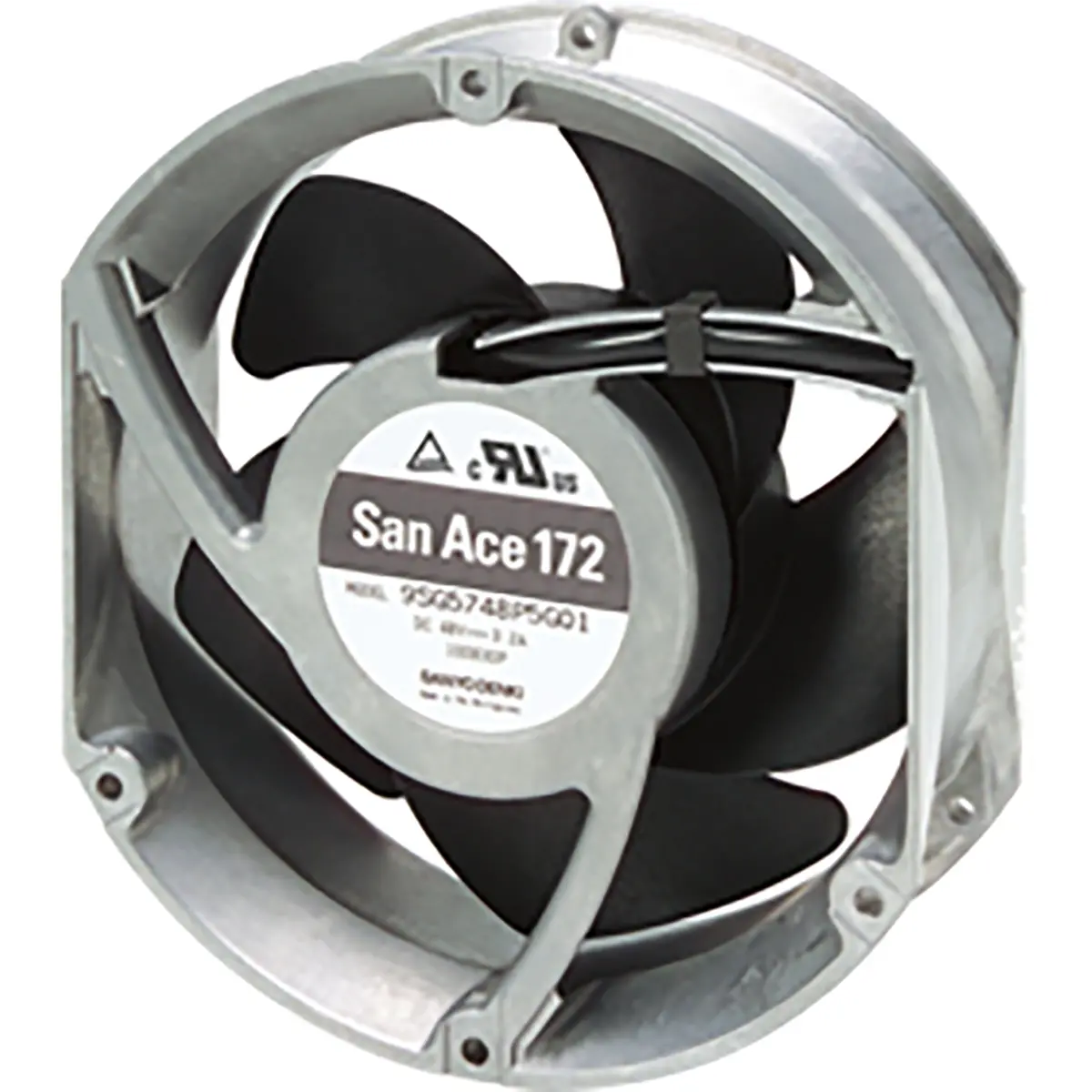 Produktfoto 1 von Sanyo Denki 9SG DC-Axiallüfter, Kugellager, 48 V dc / 78W, 172 x 150 x 51mm, 696.6m³/h