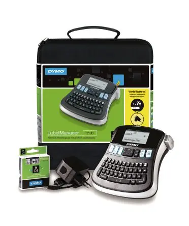 Produktfoto 1 von Dymo Etikettendrucker bis 12 mm Etiketten Tragbares Gerät Tastatur, Typ G mit QWERTY Tastatur