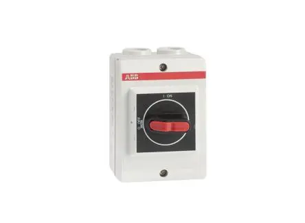 Produktfoto 1 von ABB OTP Trennschalter 3-polig DIN-Hutschiene 16A Schwarz IP65 3-phasig