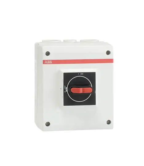 Produktfoto 1 von ABB Trennschalter 4P-polig 40A Schwarz IP 65 750V 4-phasig 2 Öffner, 2 Schließer