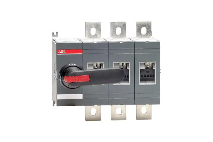 Produktfoto 1 von ABB Trennschalter 3-polig 630A Schwarz 630kW 3-phasig