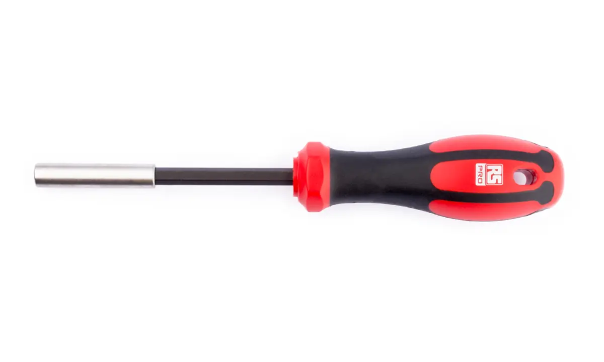 Produktfoto 1 von RS PRO 1/4 in Sechskant Steckschlüssel-Handgriff, Länge 100 mm