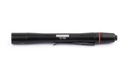 Produktfoto 1 von RS PRO Stift-Taschenlampe LED Schwarz, 100 lm, 145 mm