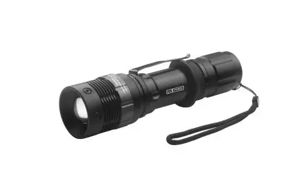 Produktfoto 1 von RS PRO Taschenlampe LED Schwarz, 105 lm, 135 mm