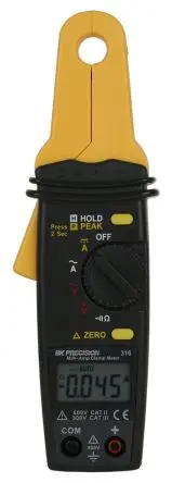 Produktfoto 1 von BK Precision BK316 Stromzange Mini-AC, DC-Strommesszange 100 A CAT, CAT III 600 V ac, 600 V dc / 100 A, 10 kΩ