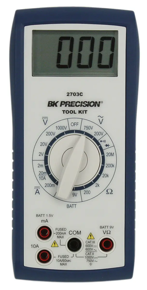Produktfoto 1 von BK Precision Tragbar Digital Multimeter, CAT III, CAT
