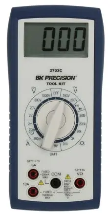 Produktfoto 1 von BK Precision Tragbar Digital Multimeter, CAT, CAT III