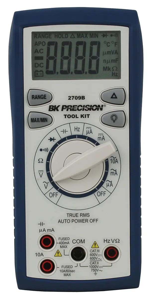 Produktfoto 1 von BK Precision Tragbar Digital Multimeter Echteffektivwert, CAT III, CAT