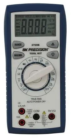 Produktfoto 1 von BK Precision Tragbar Digital Multimeter Echteffektivwert, CAT, CAT III