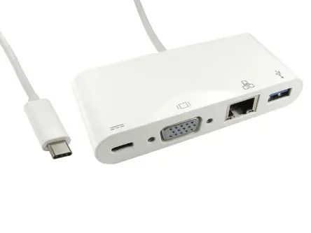 RS PRO Adapter, USB 3.1, - VGA