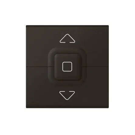 Produktfoto 1 von Legrand MOSAIC Jalousie-/Rolladenschalter Schwarz 6A T. 23 mm H. 45 mm B. 45mm IP41