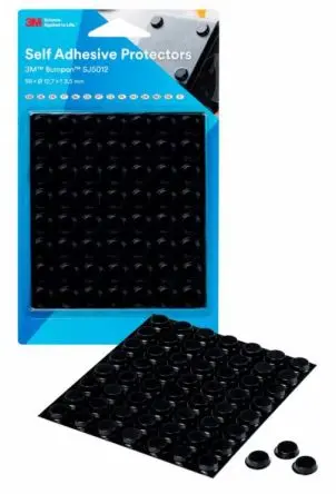 Produktfoto 1 von 3M SJ5012 Selbstklebende Füße, Rund, 3.5 mm, ø 12.7 mm, Polyurethan, L. 12.7 mm, B. 3.6mm, 66 °C max.