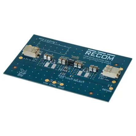 Produktfoto 1 von Recom Evaluierungsplatine, für RPX-2.5 Abwärtsreglermodul